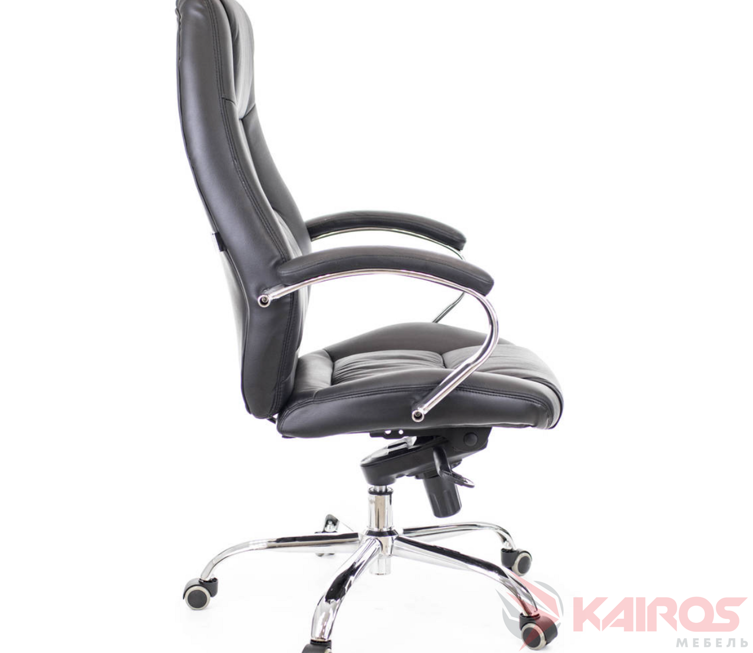 Кресло для руководителя Kron M, черное, экокожа
